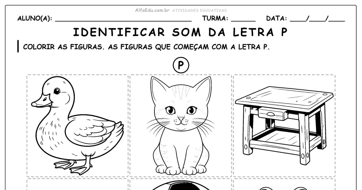 Identificar som da letra P