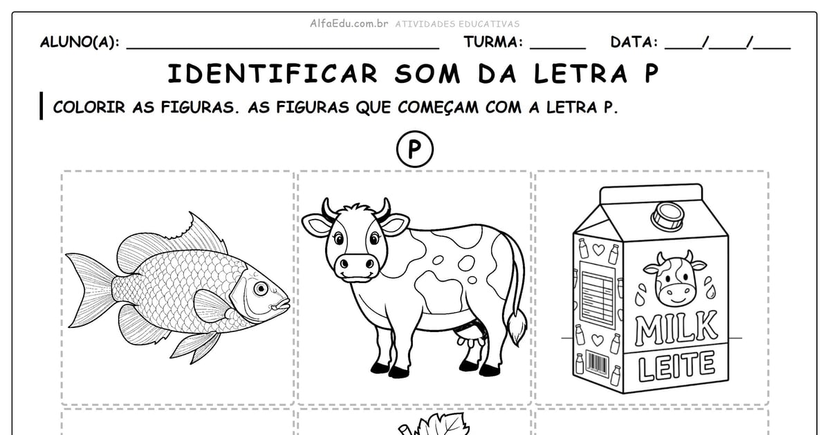 Identificar som da letra P