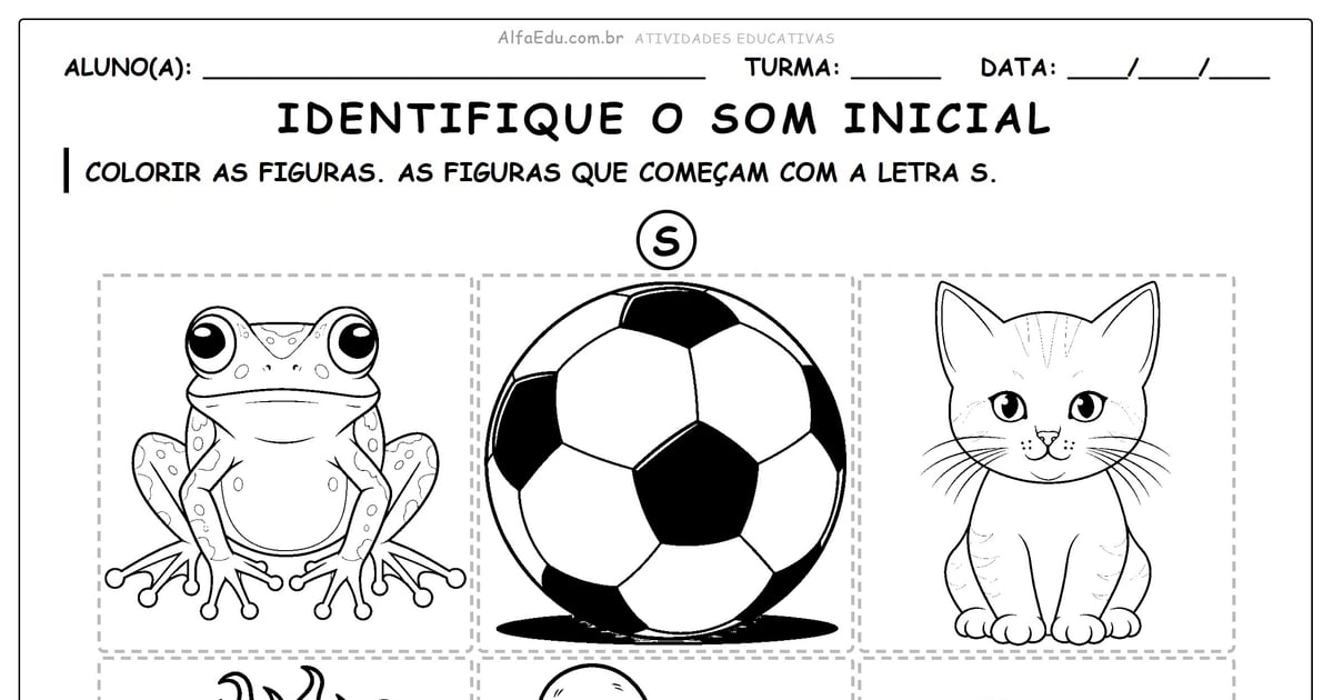 Identifique o som inicial