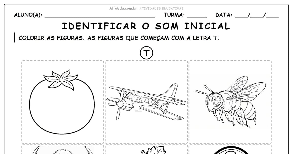 Identificar o som inicial