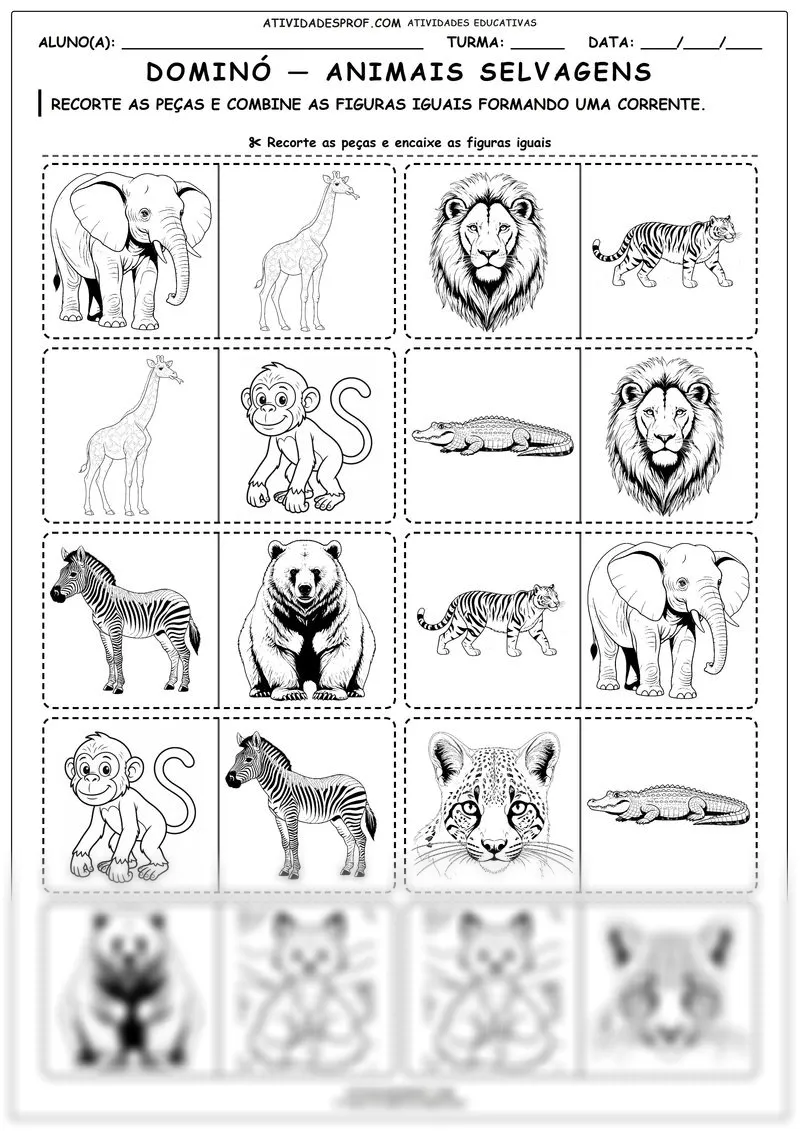 Dominó — animais selvagens