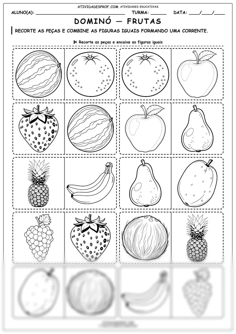 Dominó — frutas