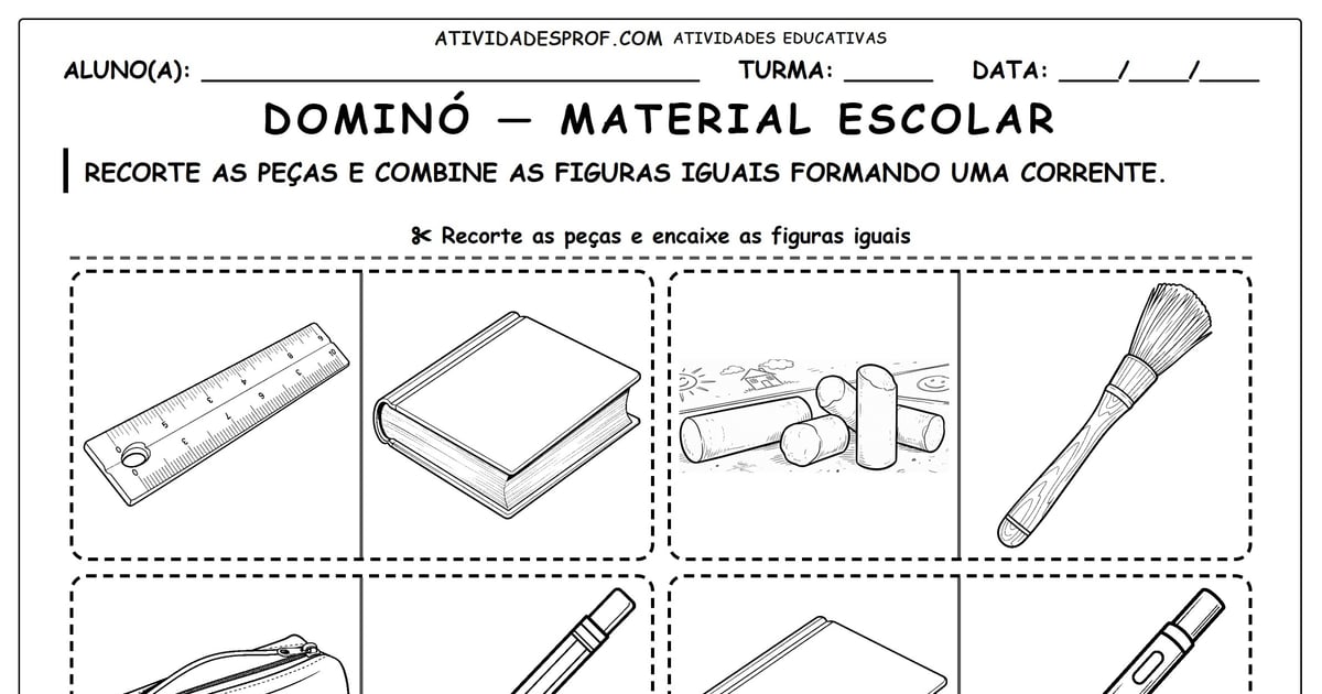 Dominó — material escolar