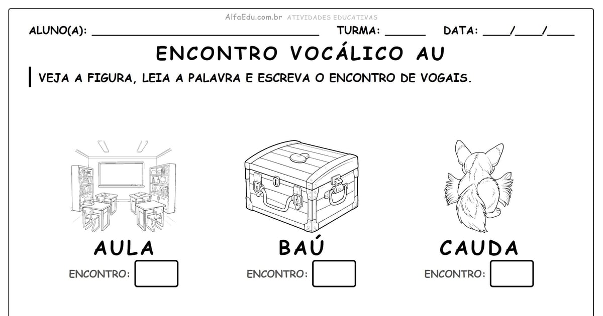 Encontro vocálico au