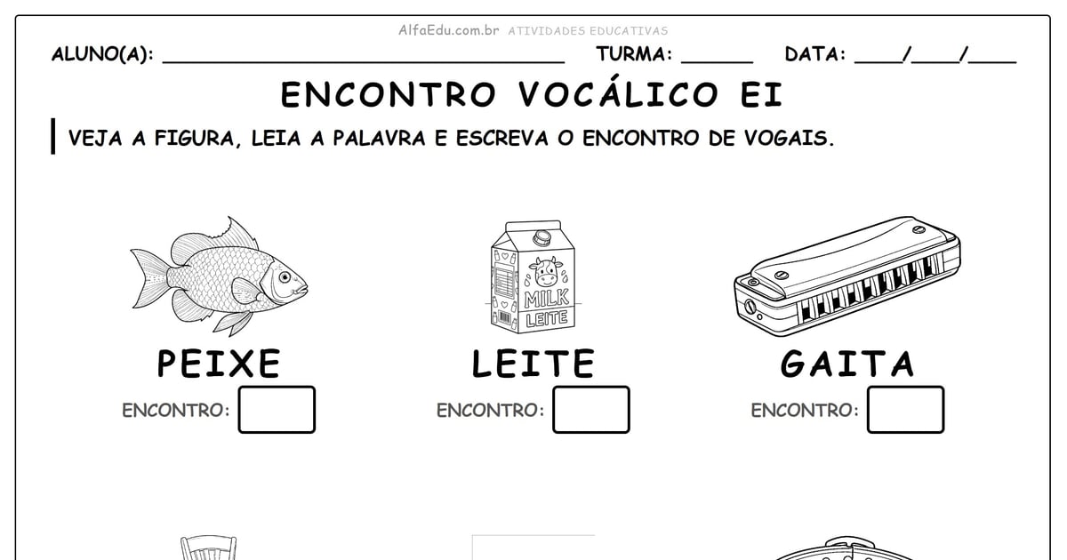 Encontro vocálico ei