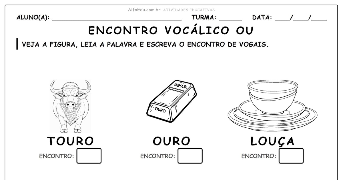 Encontro vocálico ou