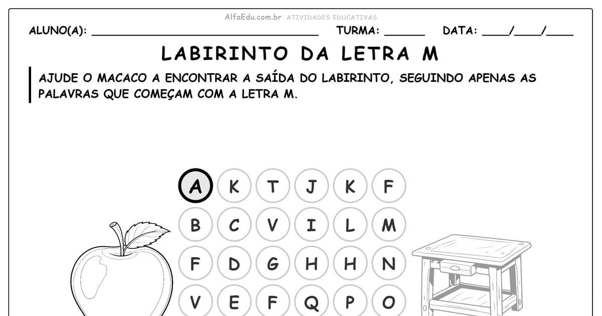 Labirinto da letra M
