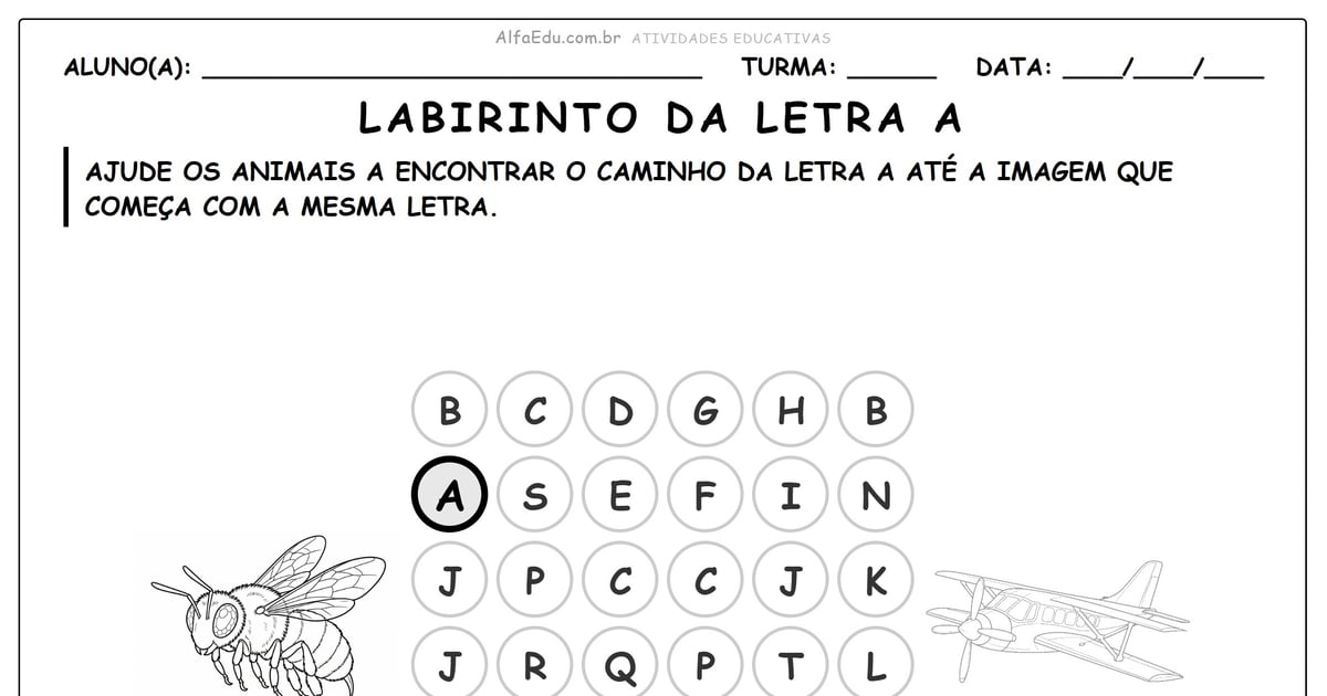 Labirinto da letra a