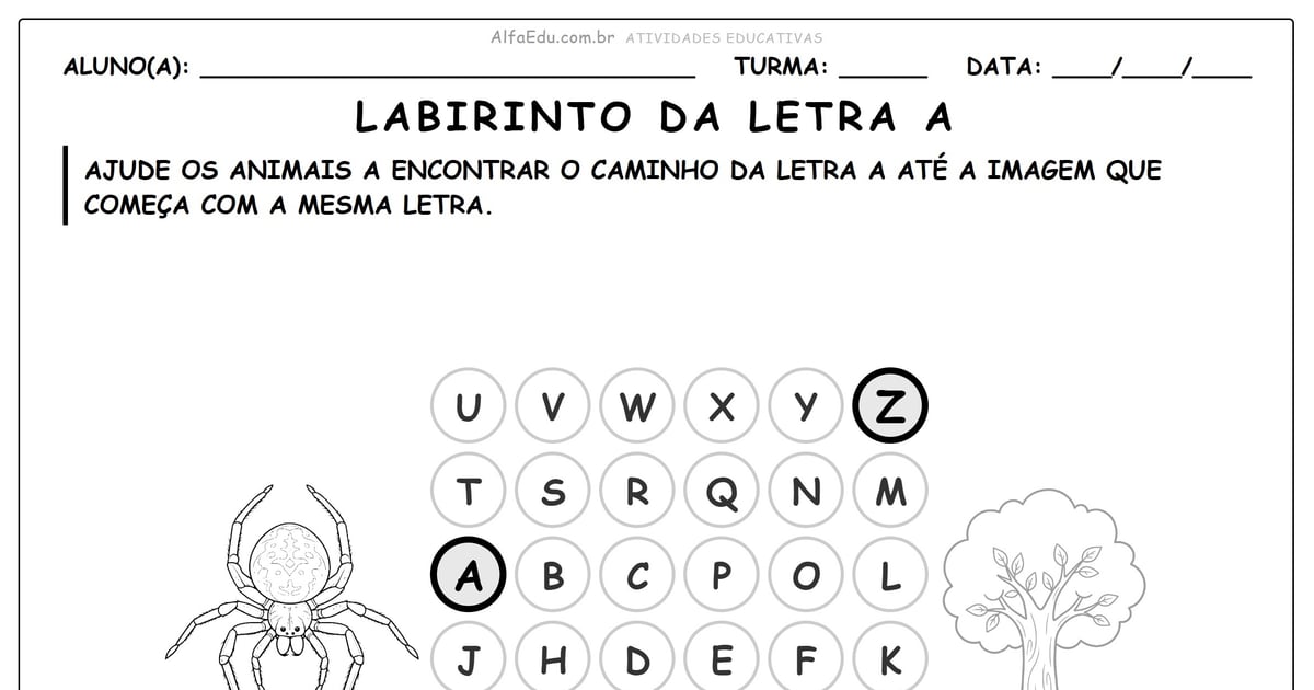 Labirinto da letra a