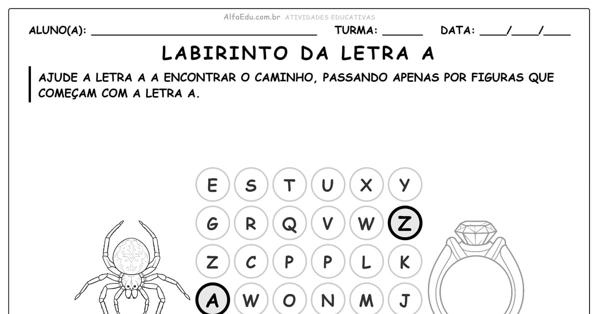 Labirinto da letra a