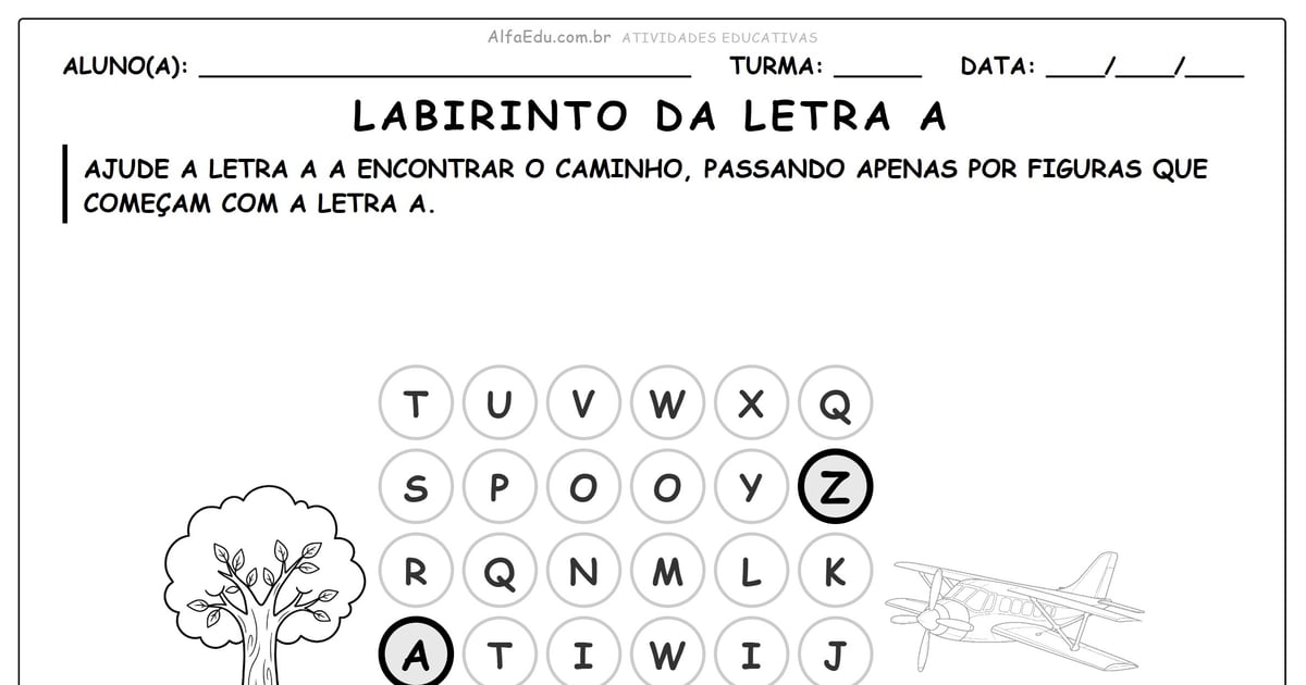 Labirinto da letra a