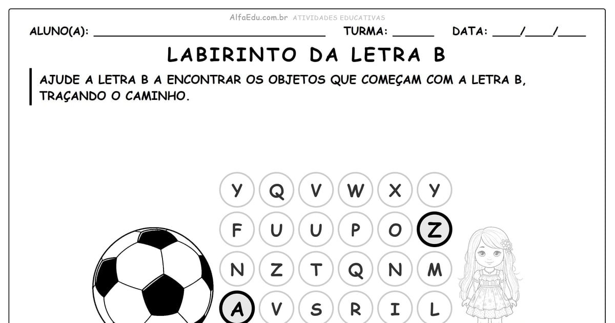 Labirinto da letra B
