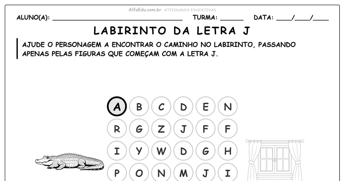 Labirinto da letra J