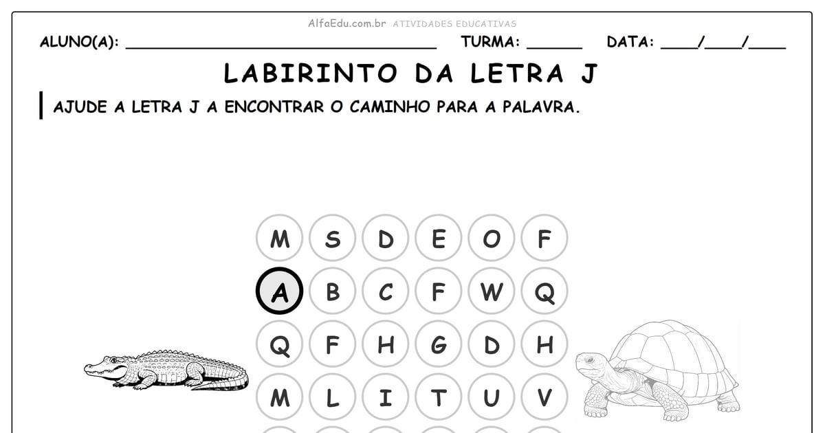 Labirinto da letra J