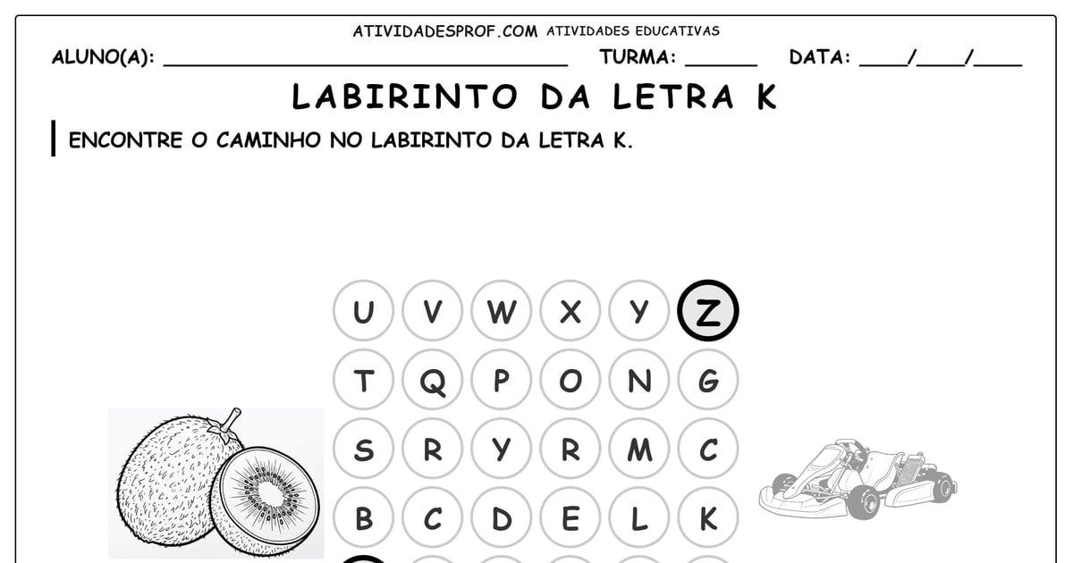Labirinto da letra K
