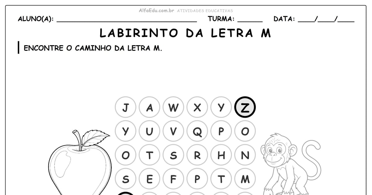 Labirinto da letra M