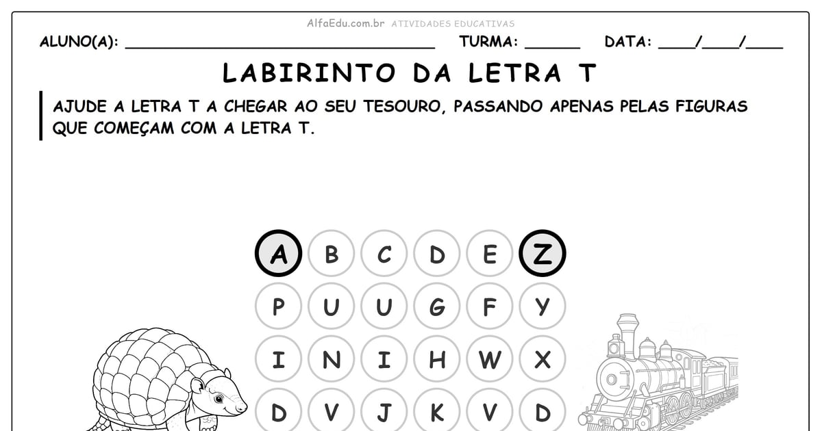 Labirinto da letra T