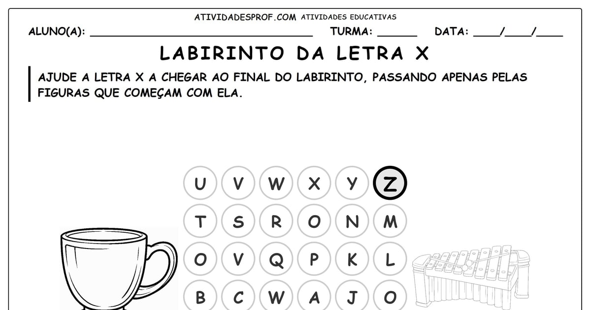 Labirinto da letra X