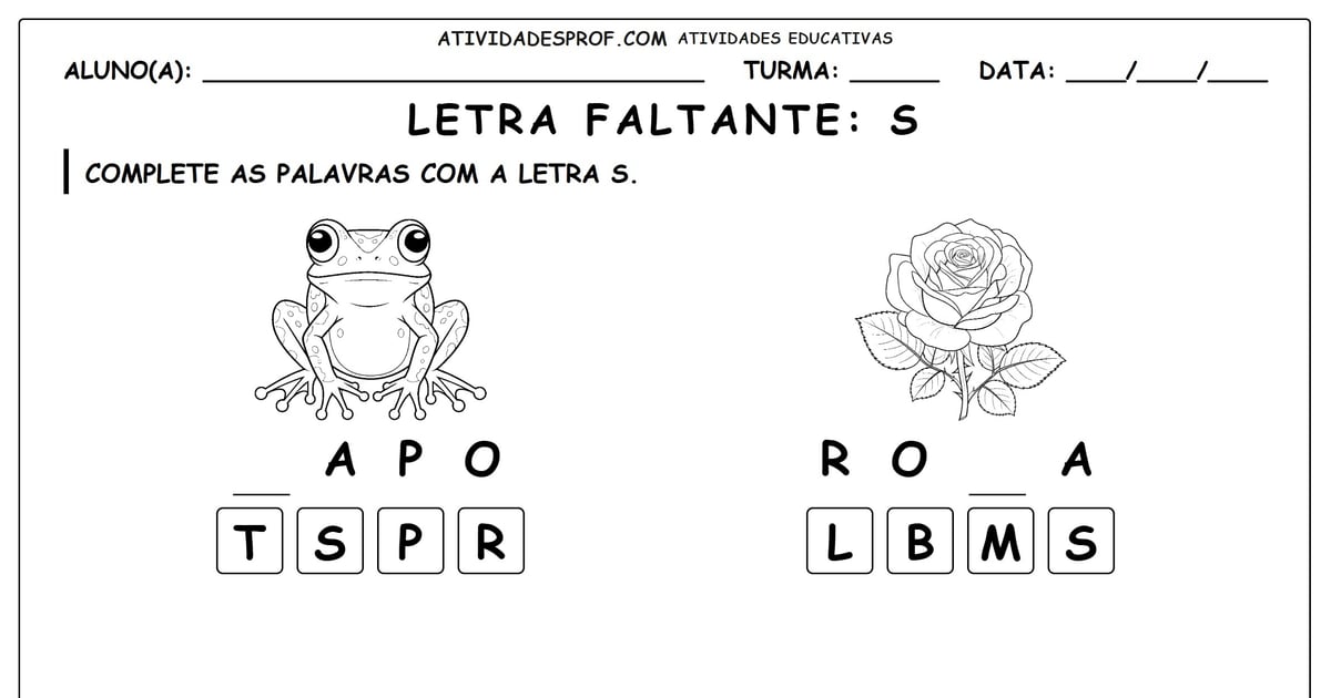 Letra faltante: S