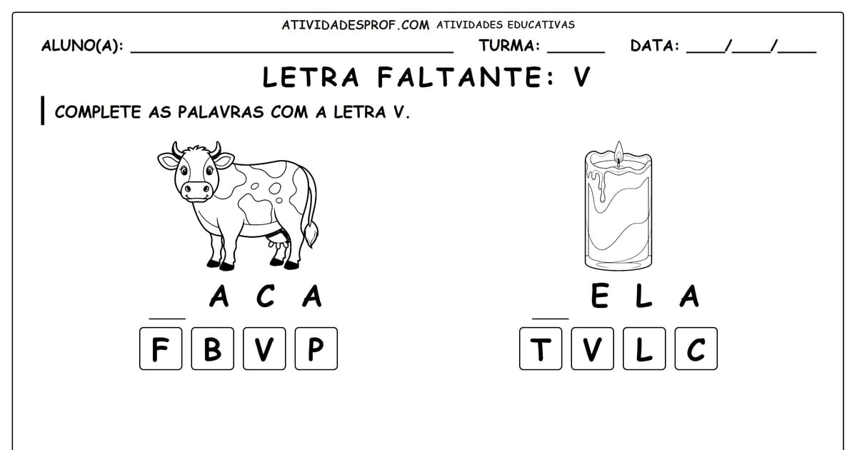 Letra faltante: V