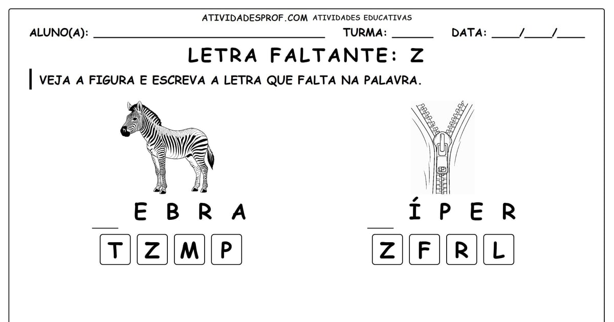 Letra faltante: Z