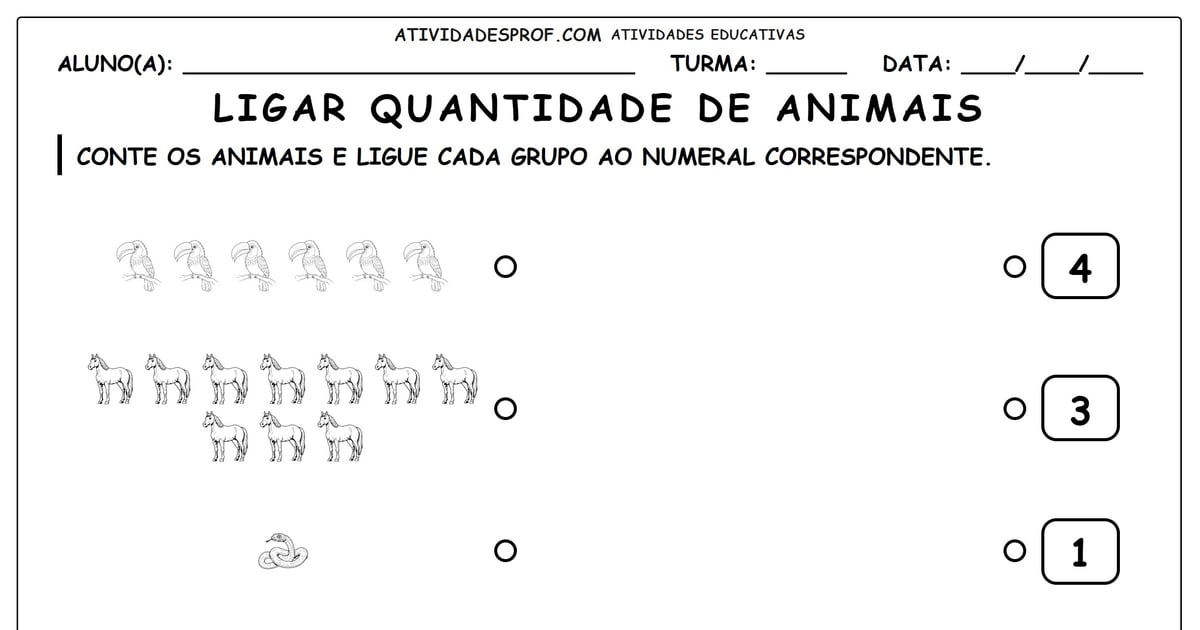 Ligar quantidade de animais