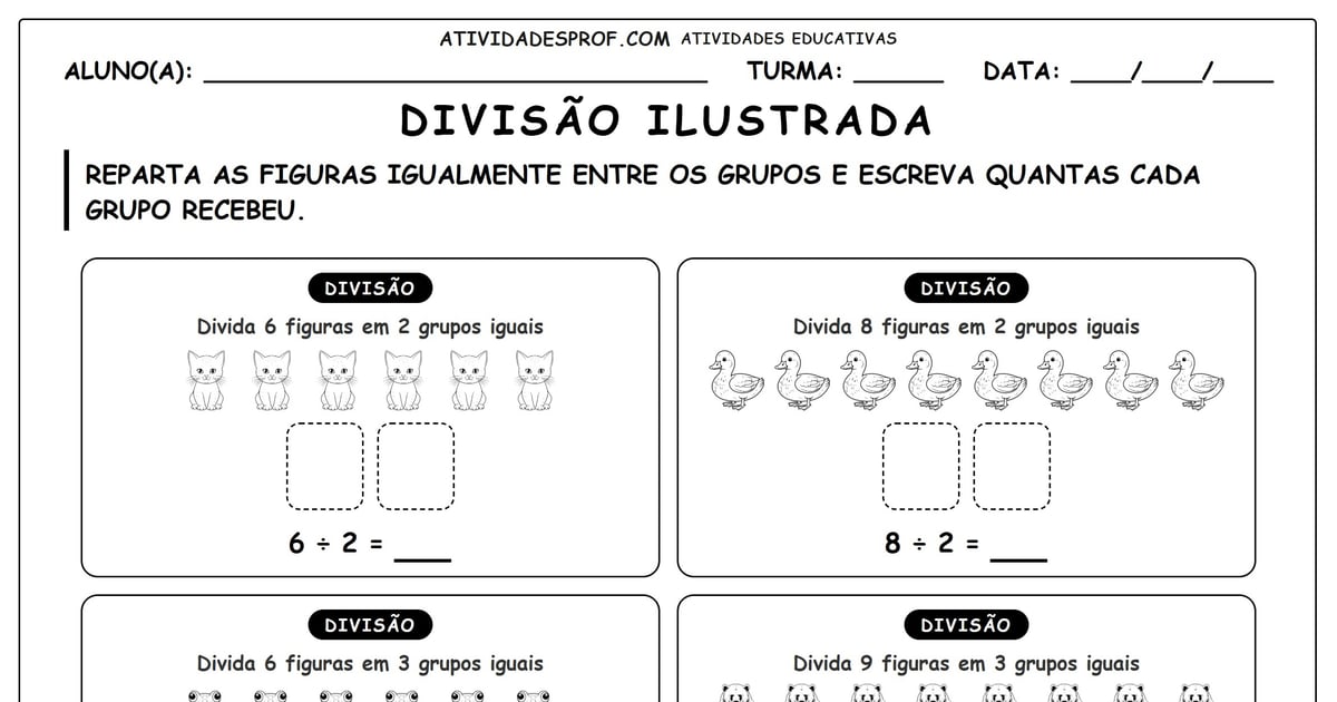 Divisão ilustrada
