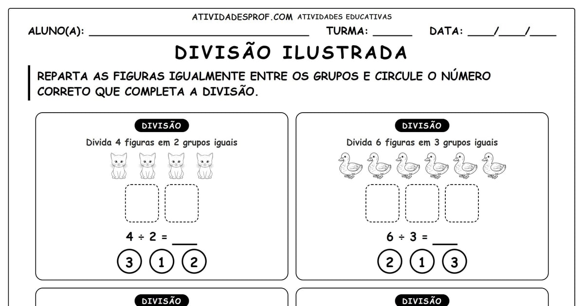 Divisão ilustrada