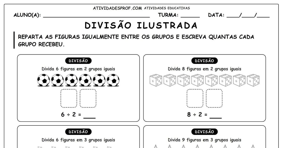 Divisão ilustrada