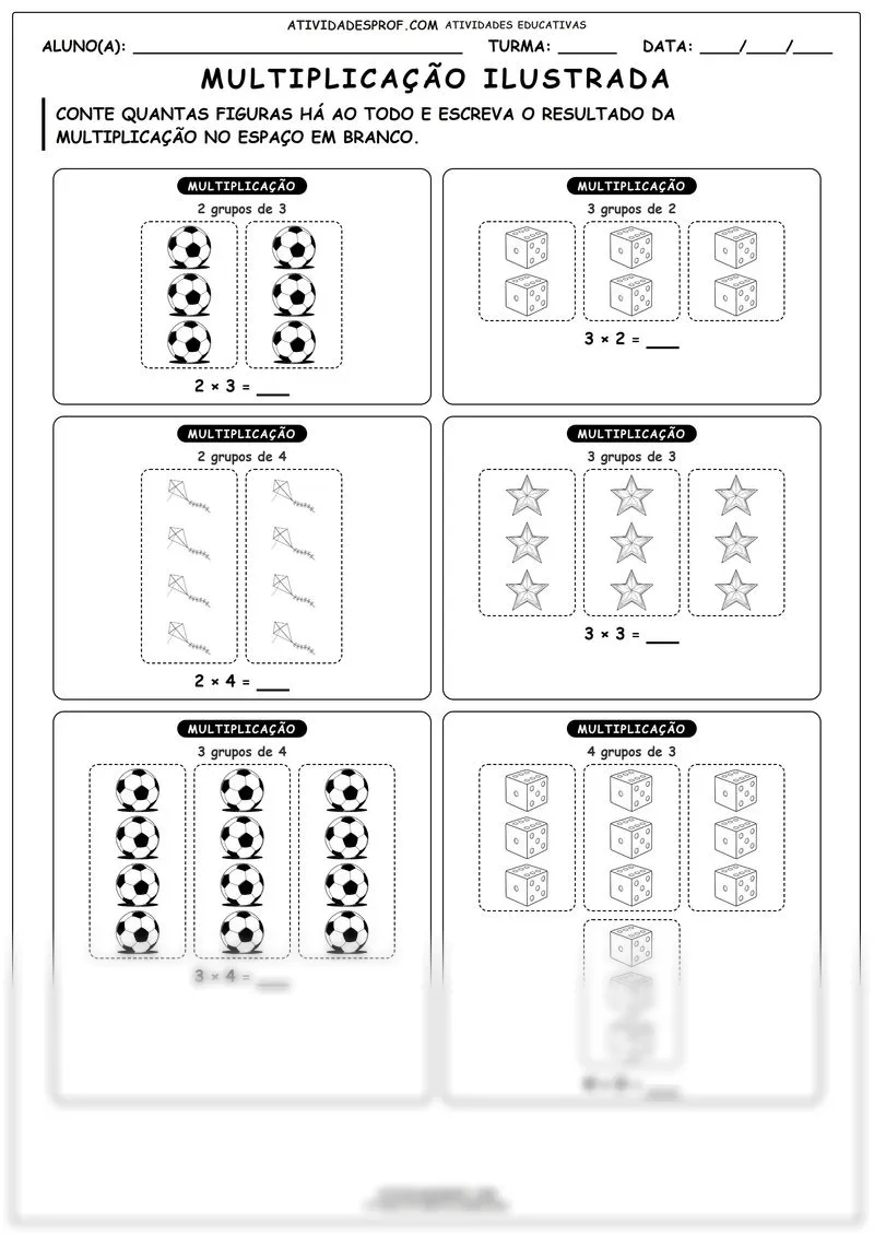 Multiplicação ilustrada