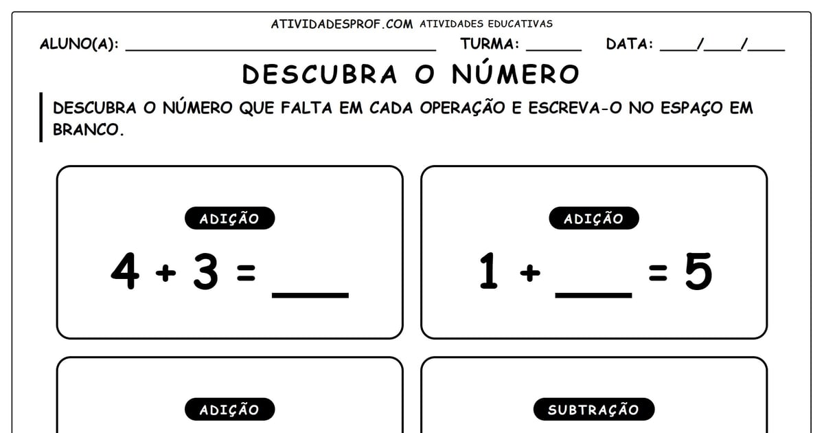Descubra o número