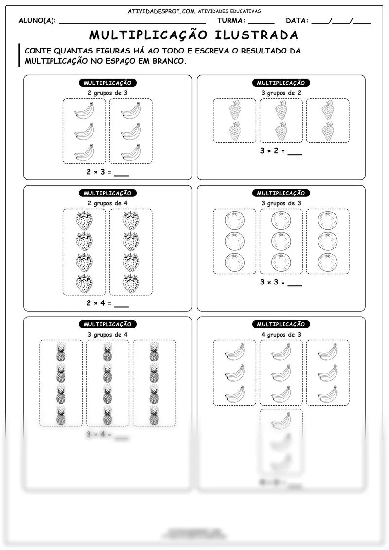 Multiplicação ilustrada