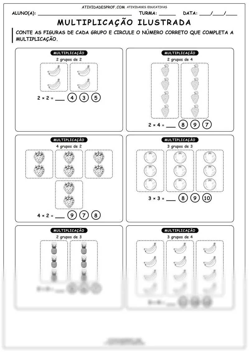 Multiplicação ilustrada