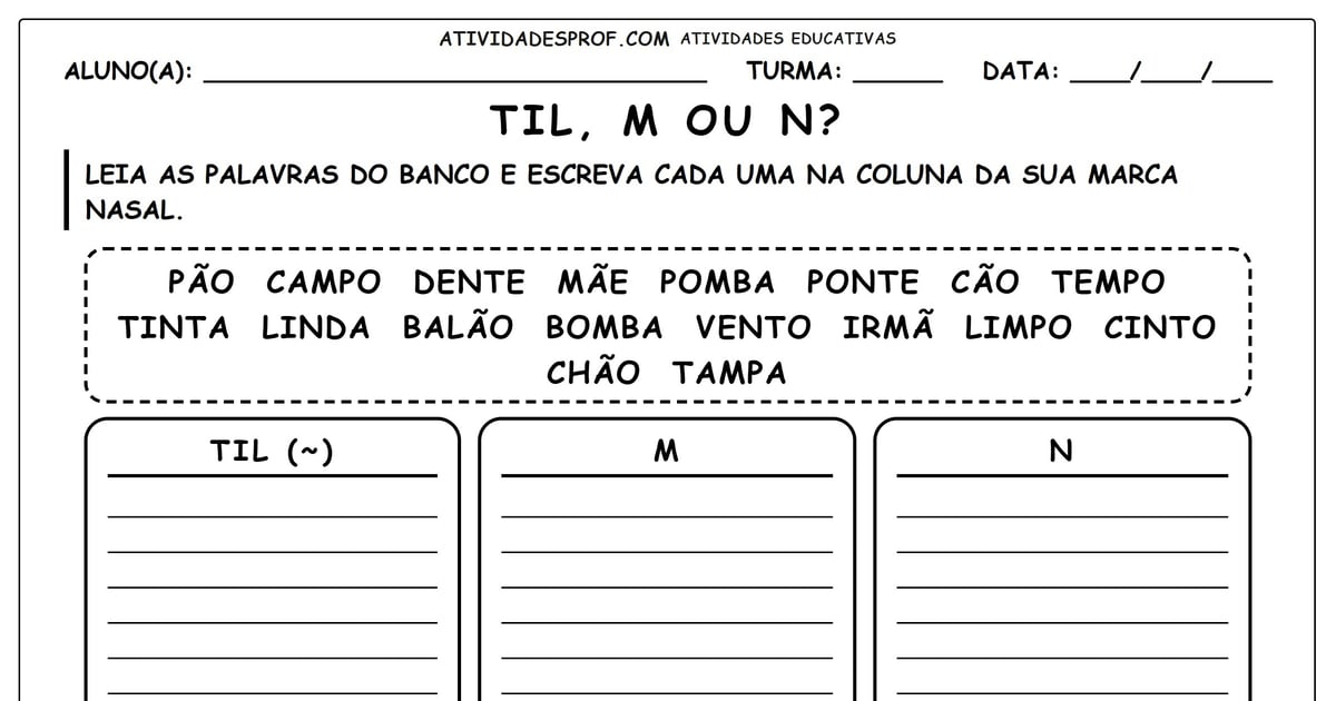 Til, M ou N?