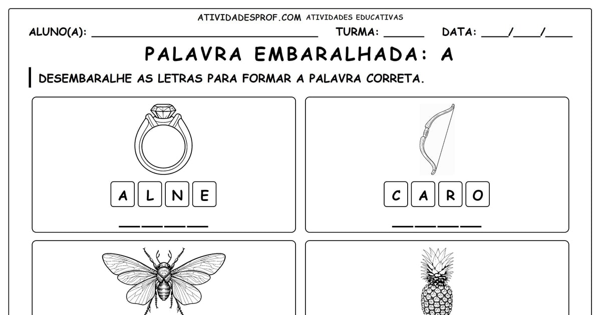 Palavra embaralhada: A
