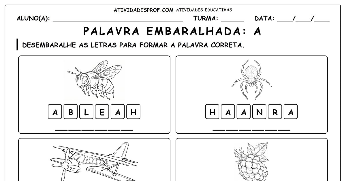 Palavra embaralhada: A