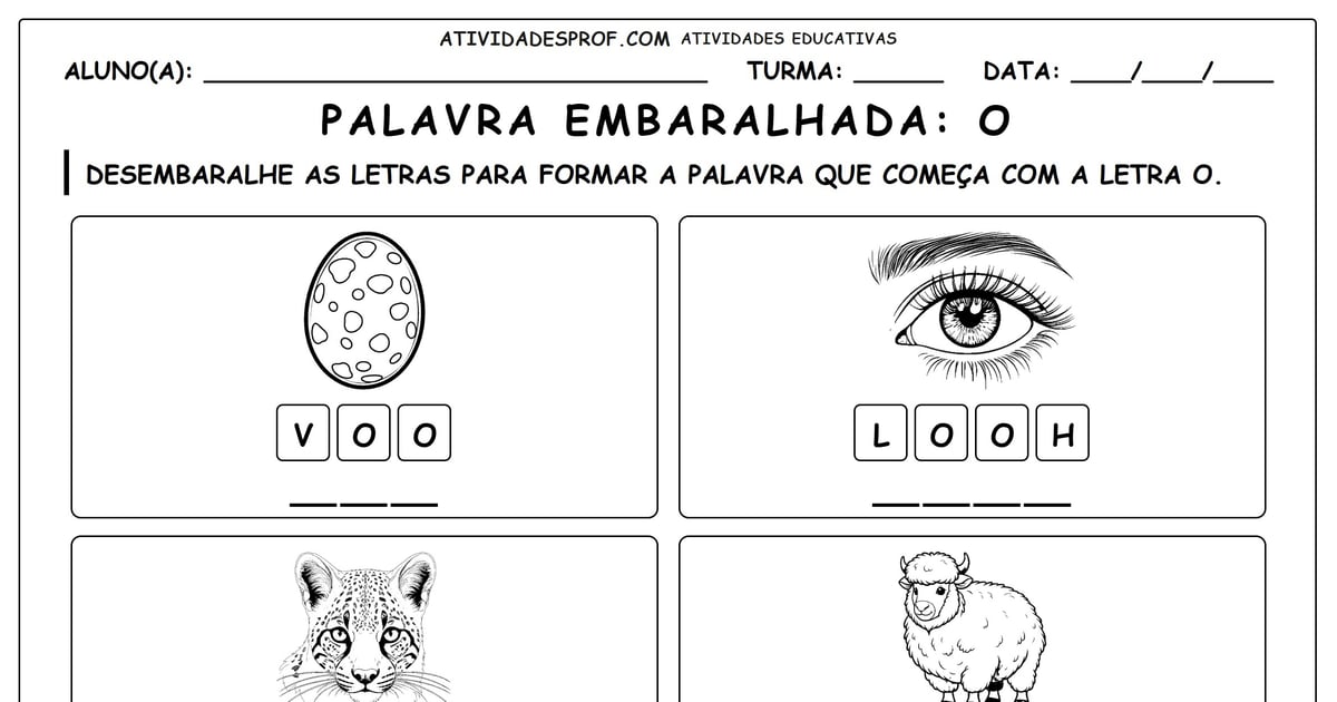 Palavra embaralhada: O
