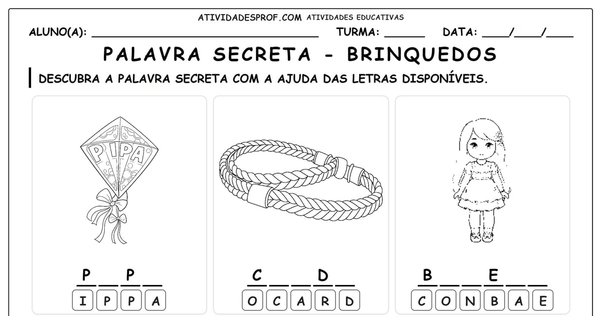 Palavra Secreta Brinquedos 001