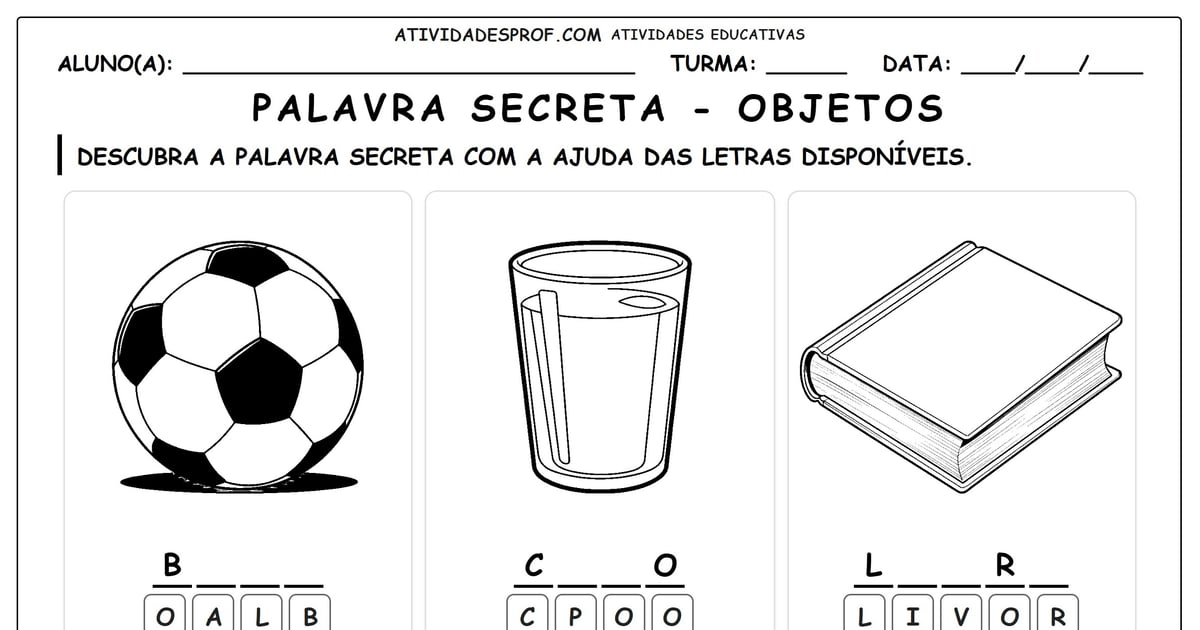 Palavra Secreta Objetos 001