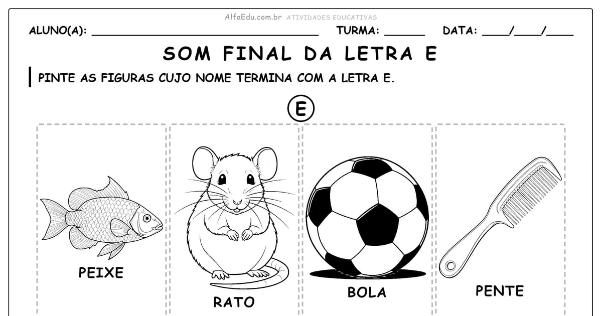 Som final da letra e