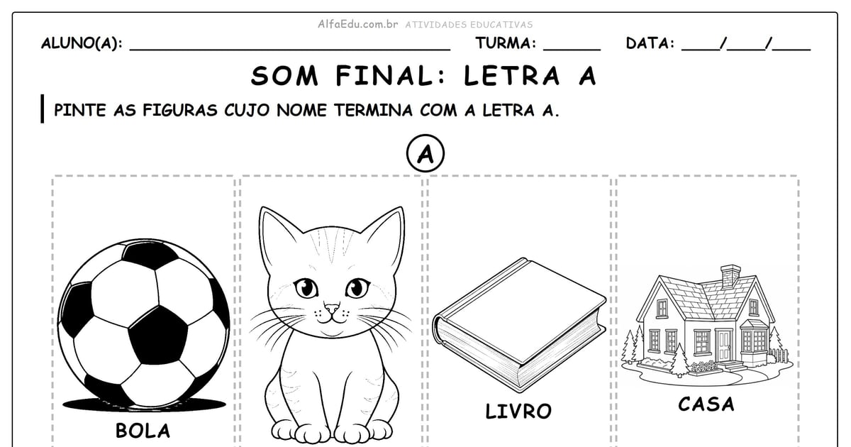 Som final: Letra a