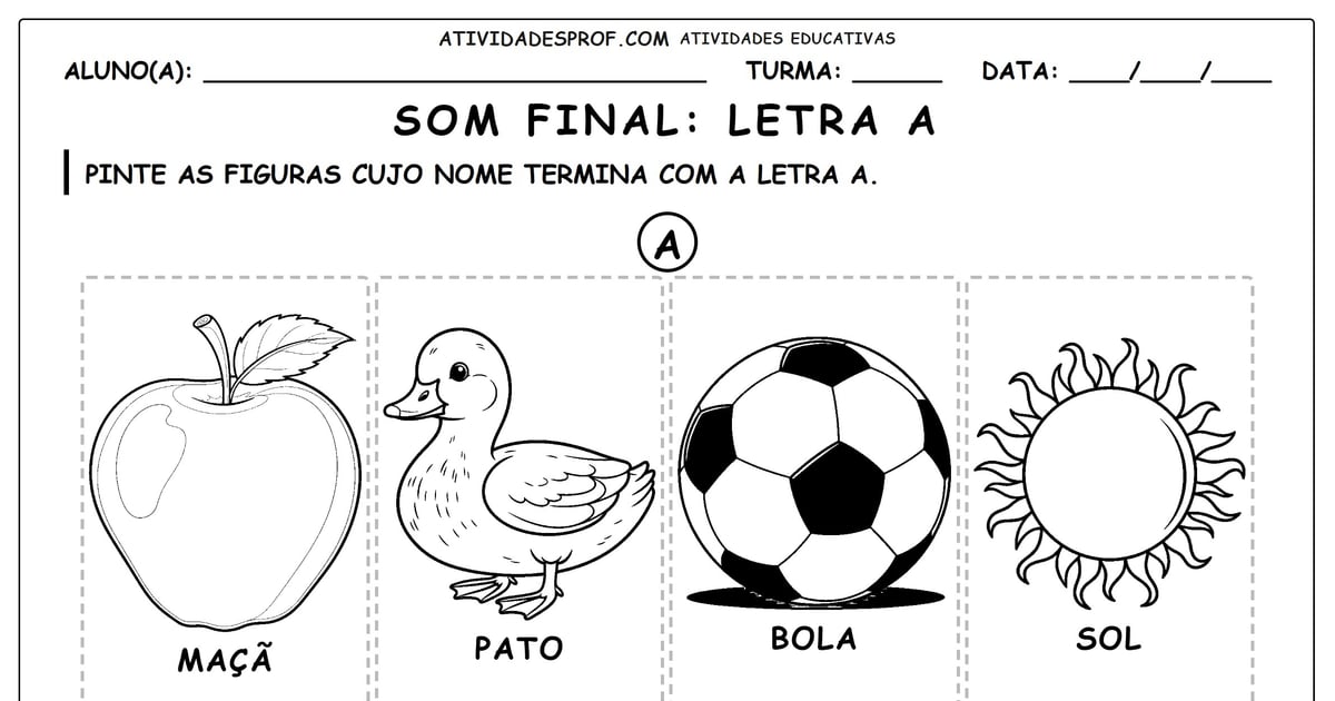 Som final: Letra a
