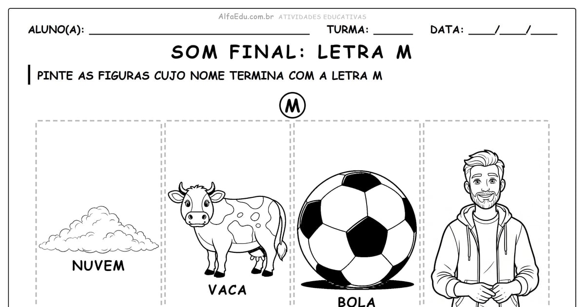 Som final: Letra M